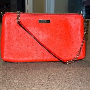 Orange crocodile print Kate Spade purse